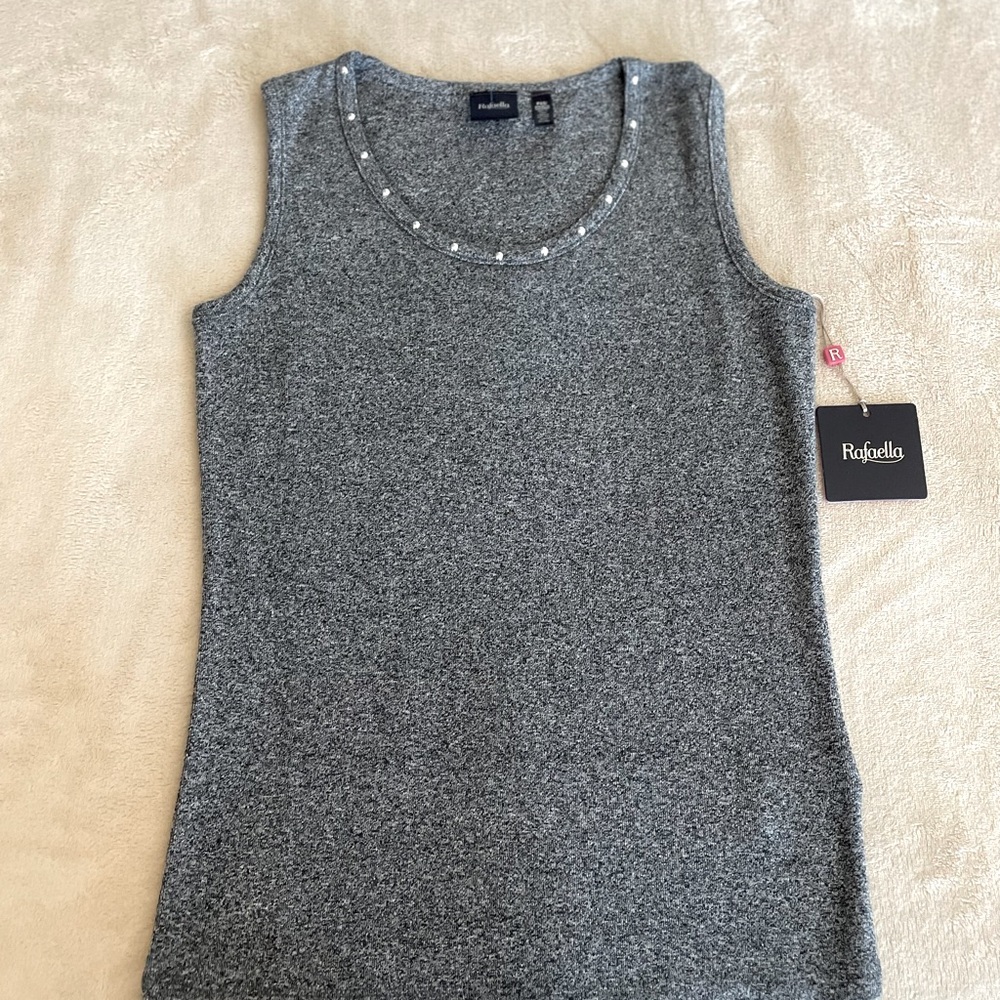 Rafaella Sleeveless Studded Top - Size XS - Picture 6 of 11